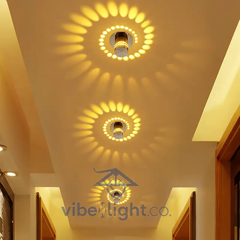 Innovative Spiral LED Light Fixture Modern Design Interior Lighting Solution - Image 4